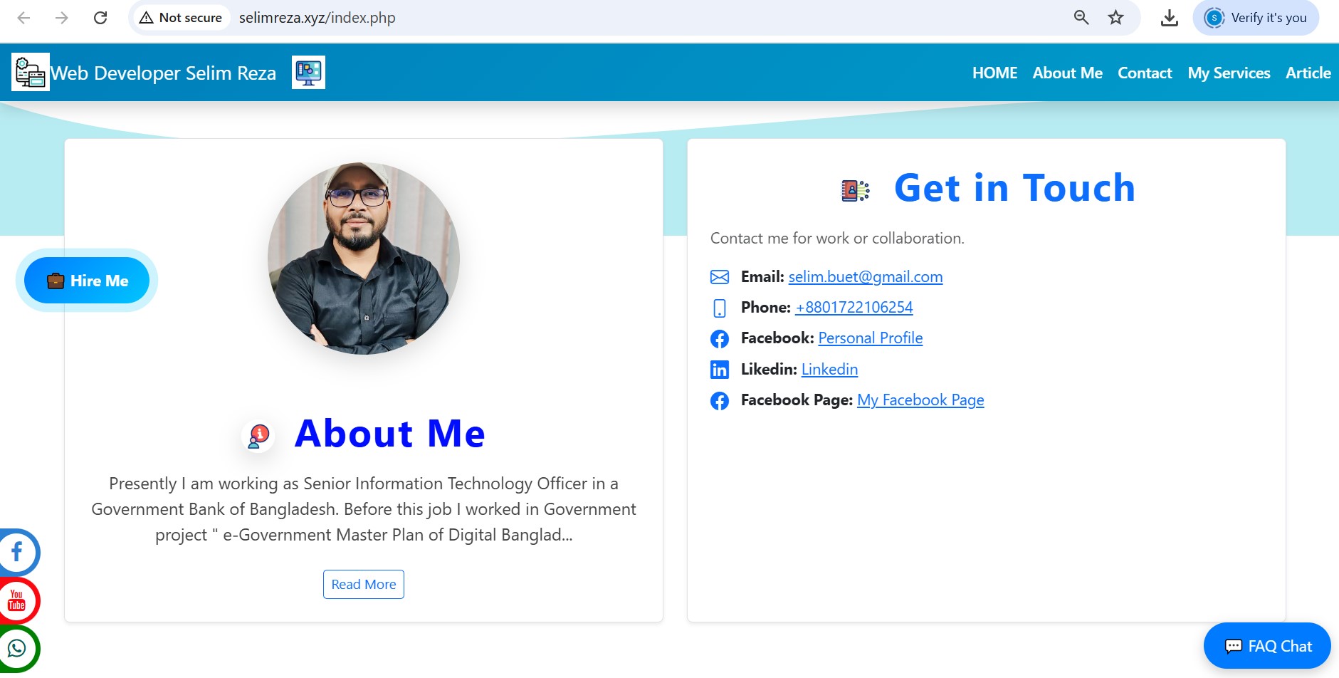 Personal Portfolio Management Website
