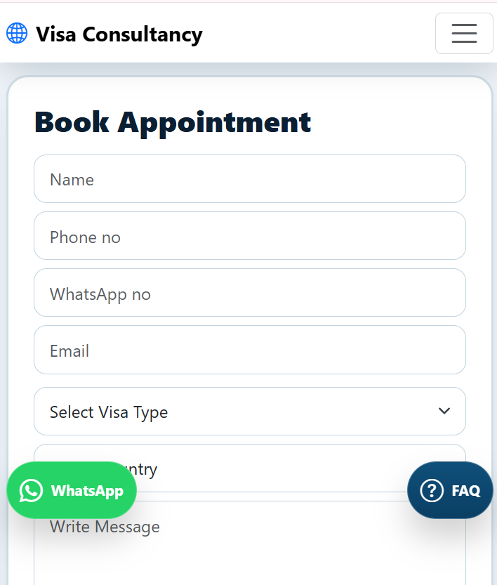 Visa Consultancy Firm Website