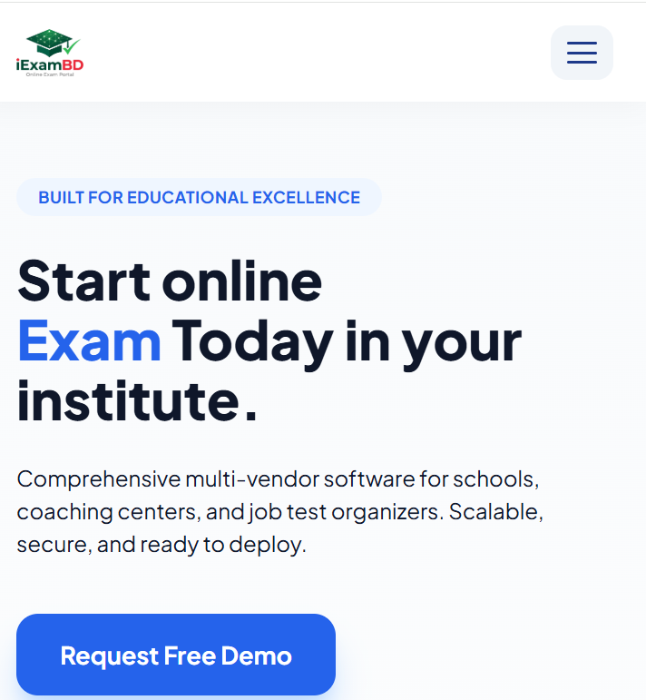 iExamBD – Online Examination Management System